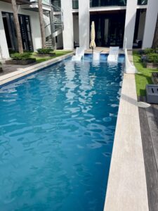 Post-service results showing balanced water chemistry, debris removal, and a polished, swim-ready finish. Proper filtration and chemical stabilization ensure long-term clarity and a healthier swimming environment.